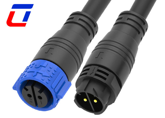 IP67 10 Gauge 2 épingles connecteur d'alimentation en courant continu étanche M25 Connecteur de câble à verrouillage rapide