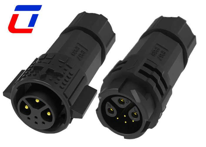 M19 15A connecteur masculin et féminin étanche à l'eau IP67 3+4 pin