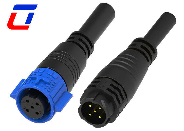 5 broches 10A connecteurs de câble à basse tension mâle femelle étanche pour LED