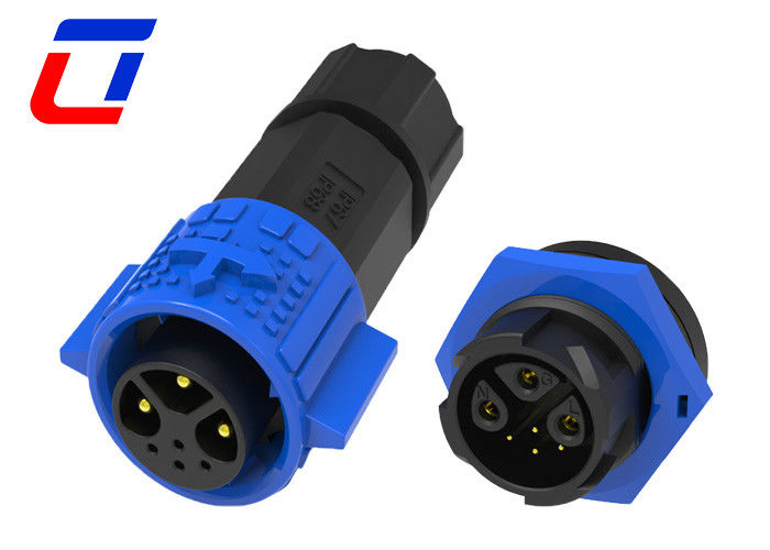 Fermeture rapide 15A Connecteur LED étanche à basse tension 3+4 broche 300V homme à femme