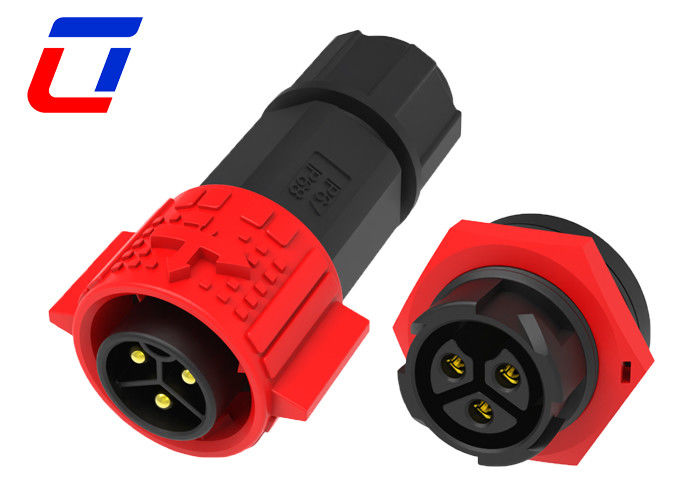 Connecteurs de câble imperméable à l'eau automobile 20A 3 broches 3 phases M19