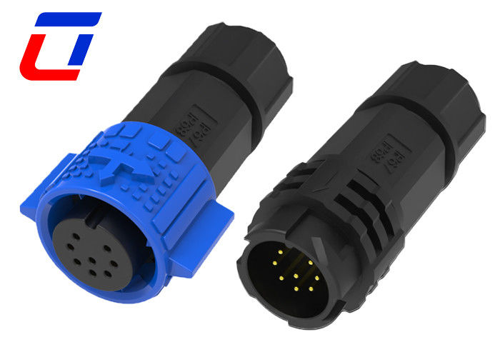 Connecteurs électriques étanches à l'eau M19 Signal mâle femelle 300V