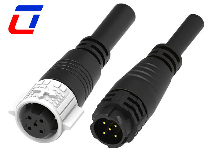 M19 Connecteur de câble étanche mâle femelle 10A 5 broches Connecteur de fil IP67