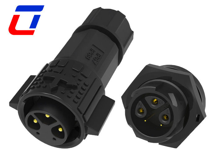 15A puissance 5A signal M19 câble à bord Multi-Pin connecteurs étanches avec verrouillage par poussée