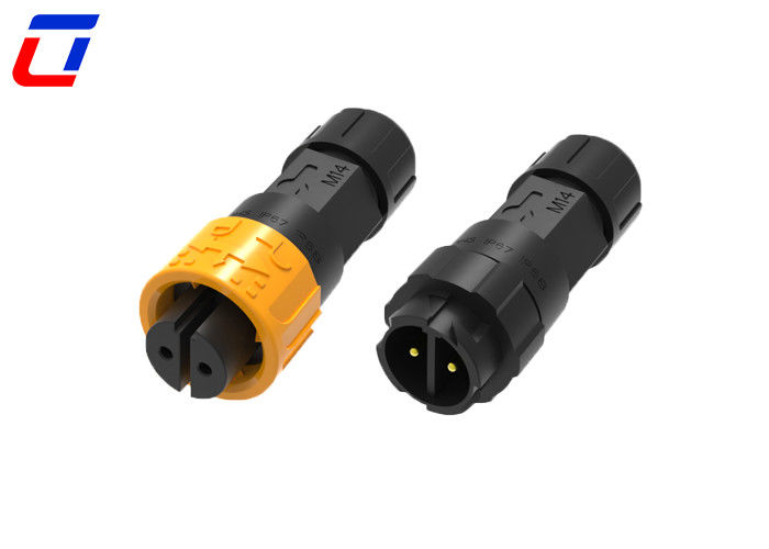 10A 2 broches 300V connecteur de fil circulaire verrouillage rapide étanche Femme à connecteur masculin