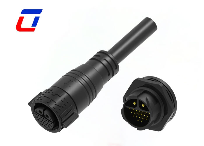 M25 Connecteur de signal d'alimentation 2+20 broche IP67 20A+5A Type de connecteur câble à carte