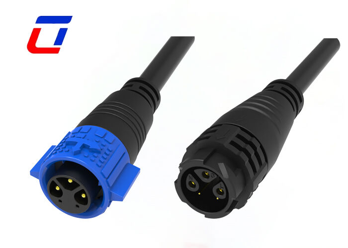 Connecteur d'alimentation et de signal 3+2 broches M19 étanche pour éclairage paysager