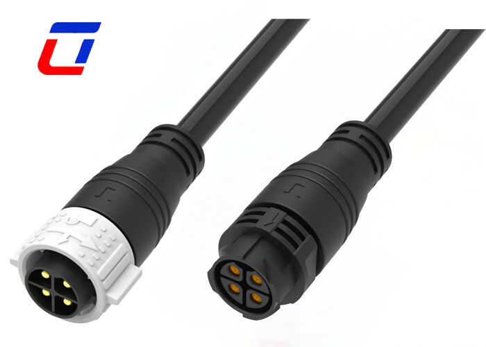 Connecteur moulé M25 à 4 broches 50A mâle femelle étanche à verrouillage rapide