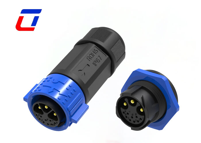 M25 connecteurs extérieurs imperméables à l'eau 3+9 broches connecteur mâle femelle puissance et signal