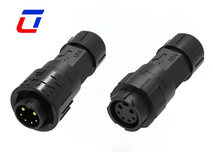 M16 300V Connecteur rond XLR étanche à l'eau 2+4 Multi-Pin Connecteurs