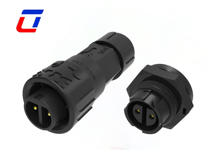 M16 10A IP67 Connecteurs étanches à verrouillage rapide Connecteur féminin à masculin pour l'alimentation