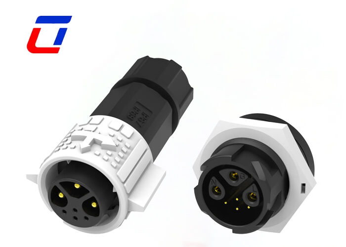 3+4 connecteurs de puissance et de signal M19 Plaqué or 300V connecteurs basse tension étanches