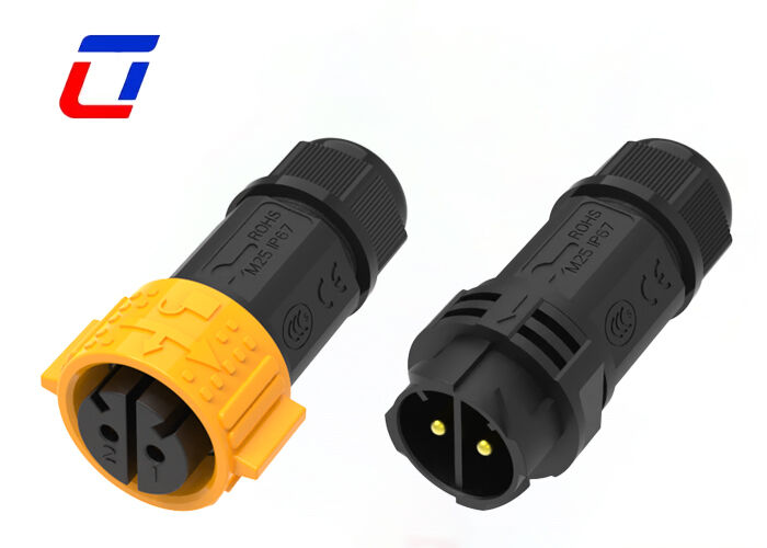 Connecteur circulaire imperméable à haute intensité de Pin PA66 Ulinkcon du connecteur d'alimentation 25 de 50A M25