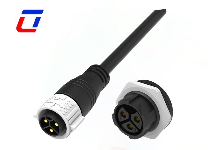 UL94-V0 3 broches M25 50A connecteur de câble étanche auto-verrouillage IP67 connecteur d'alimentation