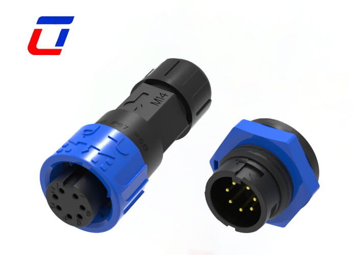 Basse tension 300V M16 7 broches Connecteur rapide de données IP67 imperméable à l'eau Connecteur mâle femelle Chine