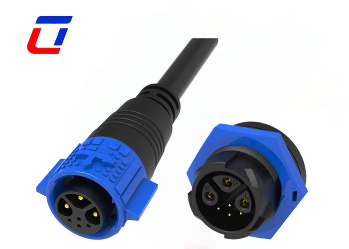 15A+5A M19 3+4 épingle IP67 connecteurs 300V connecteur de fil de signal d'alimentation étanche