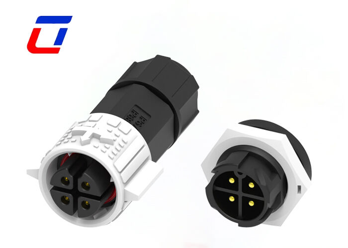 15A M19 4 broches connecteurs électriques étanches à l'eau 300V Connecteur industriel mâle femelle
