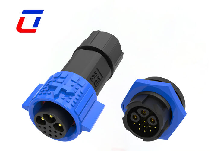 Connecteur étanche multipin M19 IP67 15A+5A 3+9 broches pour alimentation et données extérieur