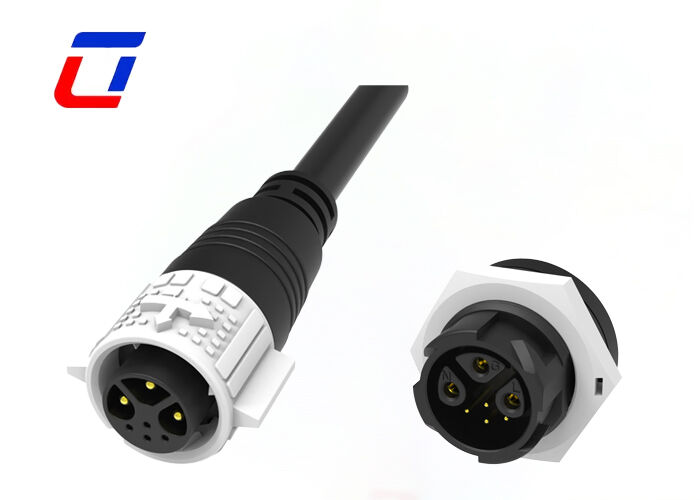 Connecteurs multipins étanches 15A+5A 3+4 broches M19 à verrouillage par poussée pour câble vers carte