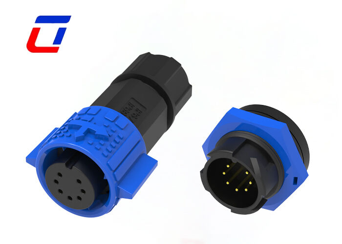 Connecteur étanche M19 en plastique 300V 5A à 7 broches, mâle et femelle, pour connexion de données à carte