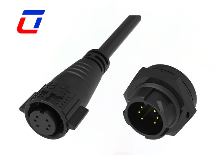 Connecteur à faible courant 10A à décharge rapide M19 6 broches Données 300V Connecteur étanche
