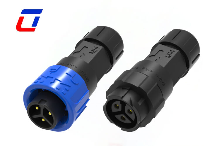 Connecteur d'alimentation étanche 3 broches M16 10A 300V Connecteurs circulaires fil à fil