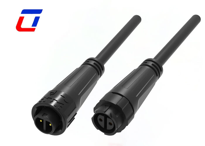 Connecteur étanche M16 IP67 2 broches 10A UL avec verrouillage rapide