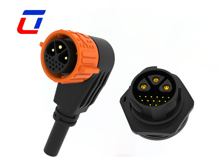 Connecteur M25 multipin mâle femelle 3+13 broches PA66 étanche 300V à verrouillage par pression