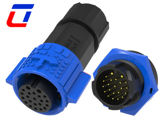 M19 Serrure à pression 2+20 broche prise étanche à l'eau connecteur électrique étanche à l'eau