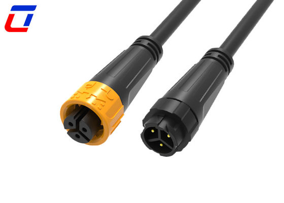 Connecteur d'alimentation étanche à 3 broches M16 de 300 V, homme à femme